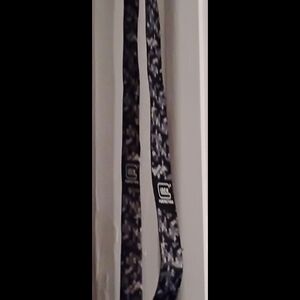 Source Unknown Black and Gray Camouflage Lanyard